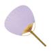 Purple Bamboo Paddle Fan - Party Supplies - 6 Pieces