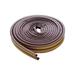 M-D Building Products 63602 M-D All Climate D Profile Weather-Strip 0.359 in W X 17 Ft L X 0.3125 in H Brown
