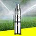 Solar Water Pump Submersible Bore Hole Deep Well Pump for Farm Ranch Agricultural Irrigation Fish Ponds Fountain DC 24V 200W