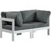 Meridian Furniture Nizuc Grey Outdoor Patio Modular Sofa