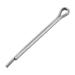 Split Cotter Pin - 1/8 inch x 2 23/64 inch (3mm x 60mm) Carbon Steel 2-Prongs Silver Tone 50 Pcs