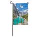 SIDONKU Moraine Lake in Banff National Park Canadian Rockies Canada Sunny Summer Day Amazing Blue Sky Majestic Garden Flag Decorative Flag House Banner 12x18 inch