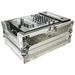 Odyssey FZ12MIXDIA New Flight Zone 12 Inch DJ Mixer Case - Silver Diamond Plated