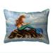 Betsydrake HJ1237 16 x 20 in. Mermaids Handbook Indoor & Outdoor Pillow - Large