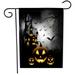 Dido Halloween Garden Flag Double-Sided Pumpkin Ghost Face Decorative Yard Flag for Home