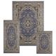 Country Blue Traditional Oriental 3PC Rug Set - Area Rug (5 x 7 ) Runner (2 x 5 ) Accent Mat (2 x 3)