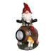 Gnomes Garden Statues Solar LED Light Dwarf Sculpture for Outdoor