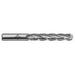 Cleveland 1/4 Diam 1-3/4 LOC 4 Flute High Speed Steel Ball End Mill Uncoated Single End 3-9/16 OAL 3/8 Shank Diam Spiral Flute
