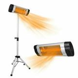 YouLoveIt Electric Patio Heater 3 Heat Setting Electric Patio Heater Tripod Heater 1500W Infrared Patio Heater Freestanding Infrared Heater Fast Heating