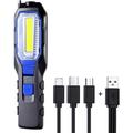 Rechargeable Led Work Light Portable Rechargeable Led Work Light Powerful Usb Magnet Light 2800Mah Cob Battery 3 In 1 Charging Hook And Cable