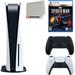 Sony Playstation 5 Disc Version (Sony PS5 Disc) with Midnight Black Extra Controller Marvel s Spider-Man: Miles Morales Ultimate Launch Edition and Microfiber Cleaning Cloth Bundle
