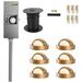 VOLT Brass Deck Light 6-Pack Kit with Transformer