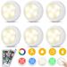 Moyouny RGBW 16 Colors LED Puck Lights LED USB Or Battery Powered Remote Control LED Cabinet Light