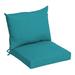 Arden Selections Outdoor Dining Chair Cushion Set 21 x 21 Lake Blue Leala