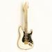 Pin Fender Stratocaster White W Black Pickguard Pin Harmony