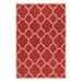 SAFAVIEH Indoor Outdoor BHS125Q Beach House Red / Creme Rug