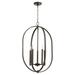 Richdale Avenue 4 Light Entry Pendant in Style 16 inches Wide By 26.5 inches High-Oiled Bronze Finish Bailey Street Home 183-Bel-3400549