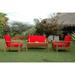 Anderson Teak Southbay Deep Seating 5-Pieces Conversation Set A