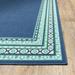 4 x6 Navy and Green Geometric Indoor Outdoor Area Rug - 3 6 101.97 W x 155.91 D x 0.15 H 9 x 12 Rectangle