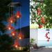 TUTUnaumb Autumn & Winter New Hot Sale Solar LED Lights Wind Chime Light Spinners Spiral String Hanging Outdoor Garden Home & Garden Decoration Light-As Shown