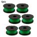Gerich String Trimmer Spool Line Replacement Mower Accessories SF-080 -Bkp/90583594 for Black & Decker 6 Pcs