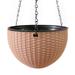 Outdoor Hanging Flowerpot Woven Planter Flower Basket with Removable Chain for Garden Indoor Plants