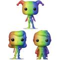 Funko Pop! Heroes: DC Pride Collectors Set - Rainbow Glitter 3 Figure Set: Harley Quinn Poison Ivy Robin