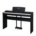 Glarry 88-Key Full Size Digital Piano Electronic Keyboard Set for All Experience Levels Black