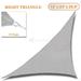 Sunshades Depot 12 x 23 x 25.9 Sun Shade Sail Right Triangle Permeable Canopy Light Gray Custom Size Available Commercial Standard