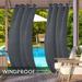 MIFXIN Waterproof Outdoor Curtains Triple Weave Blackout Windproof Patio Curtain Draperies 4 cm Diameter Grommets at Top & Bottom Block Sunlight and UV Rays Grey 52*94in 1 Panel