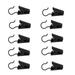 30-Pack Curtain Clips Hook Glider Peg Panel Screen Hanger Clamp 32mm Black