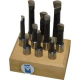 Made in USA 1/4 to 1/2 Min Diam 3/4 to 2-1/2 Max Depth 1/2 Shank Diam 2-5/16 to 3-7/8 OAL Boring Bar Set M42 Cobalt Bright Finish Right Hand Cut 10 Piece Set
