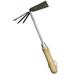 Garden Guru Hand Cultivator Hoe Tiller Tool - Stainless Steel Rust Resistant Ergonomic Handle Garden hoe cultivator combo