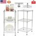 Big Sale! 3-Tier Wire Shelving Unit Adjustable Steel Wire Rack Shelving 3 Shelves Steel Storage Rack or Two 3 Tier Shelving Units with PE mat and Stable Leveling Feet NSF Certified Chrome