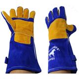 Leather Safety Work Gloves Gardening Carpenter Men Women heavy duty 101TS01-15