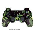 Vinyl Controller Sticker for PS3 Sony Playstation 3 Gamepad Protector Skin Wireless DualShock 3 Remote Decal Weeds Black
