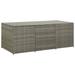 Garden Storage Box Poly Rattan 70.9 x35.4 x29.5 Gray