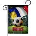 Ornament Collection 13 x 18.5 in. World Cup France Sports Soccer Double-Sided Vertical House Decoration Banner Garden Flag - Yard Gift