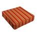 Humble and Haute Sunbrella Red Stripe Indoor/ Outdoor Deep Seating Cushion by 30 in w x 27 in d