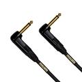 Mogami Gold INSTRUMENT-10RR Guitar Instrument Cable 1/4 TS Male Plugs Gold Contacts Right Angle Connectors 10 Foot