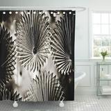 Libin Pretty Chandelier in Albany Geometric Black Shower Curtain 60x72 inch