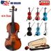 SALE CLEARANCE Acoustic Violin Fiddle Full Size with Bridge Bow Rosin Case Stringed Musical Instruments for Beginner Adult Boys Girls Children Kids (4/4)