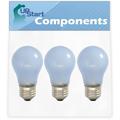 3-Pack 241555401 Refrigerator Light Bulb Replacement for Kenmore / Sears 25344399400 Refrigerator - Compatible with Frigidaire 241555401 Light Bulb