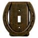 Rivers Edge Products Standard Light Switch Cover Plate Single Toggle Switch Poly-Resin Wall Plate Cover Hand-Painted Decorative Wall Switch Plate Screws Included Horse Shoe
