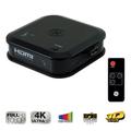 GE 3-Port HDMI Switch with Remote 3 Device 4K 1080p 30 FPS for 4K TV Smart TV Roku Game Consoles DVD Blu Ray Black 31046