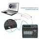 Audio Mixer 6 Channel Bluetooth Live Studio LED Display 48V Professional USB Mixing Console with 3-Band EQ Sound Board Console DJ Studio Audio Amplifier Mixer for PC Recording Music (6 Channel)