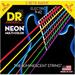 DR Strings Hi-Def NEON Multi-Color Light Electric Guitar Strings (9-42) 2 Pack