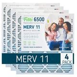 Filti 6500 Pleated Home HVAC Furnace 24x30x1 MERV 11 Air Filter (4 Pack)