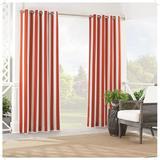 WaverlyÂ® Sun n Shade Solstice Stripe Light Filtering Grommet Top Single Curtain Panel Red 52 x 84
