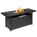 57 Rectangular Propane Gas Fire Pit 50 000 Btu Heater Outdoor Table